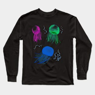 Water color Jellyfish (bubbles) Long Sleeve T-Shirt